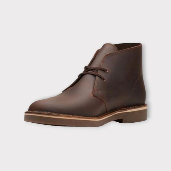 Clarks Bushacre 2 Chukka Boots in Brown Leather 10.5 - Picture 1 of 7